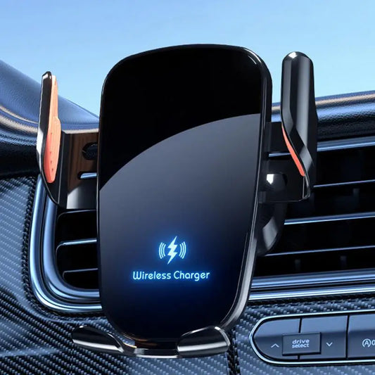 15W Wireless Charging Phone Holder Car Mount Special Fixed Bracket Base Auto-Clamping Car Phone Holder Car Accessories Device